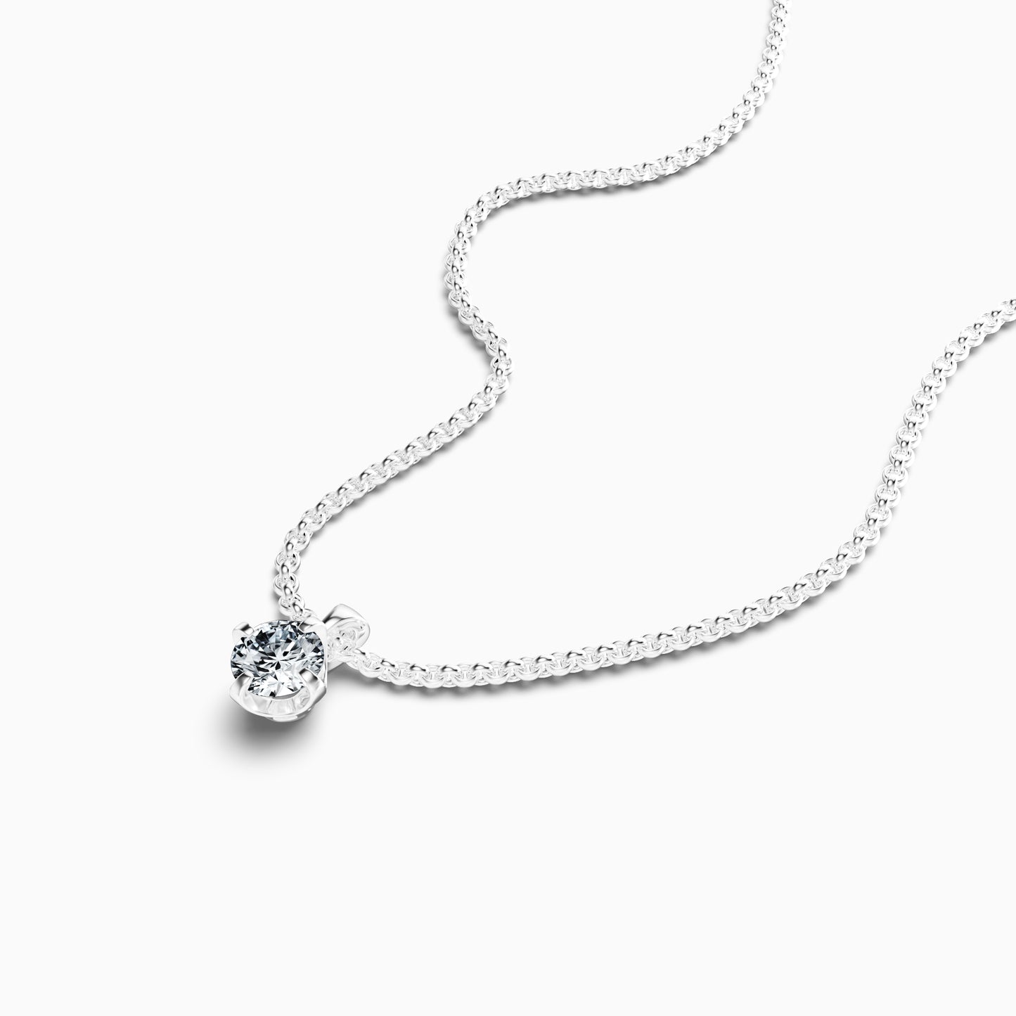Livia Azzurro - Naszyjnik Solitaire z Diamentem 0,30 ct