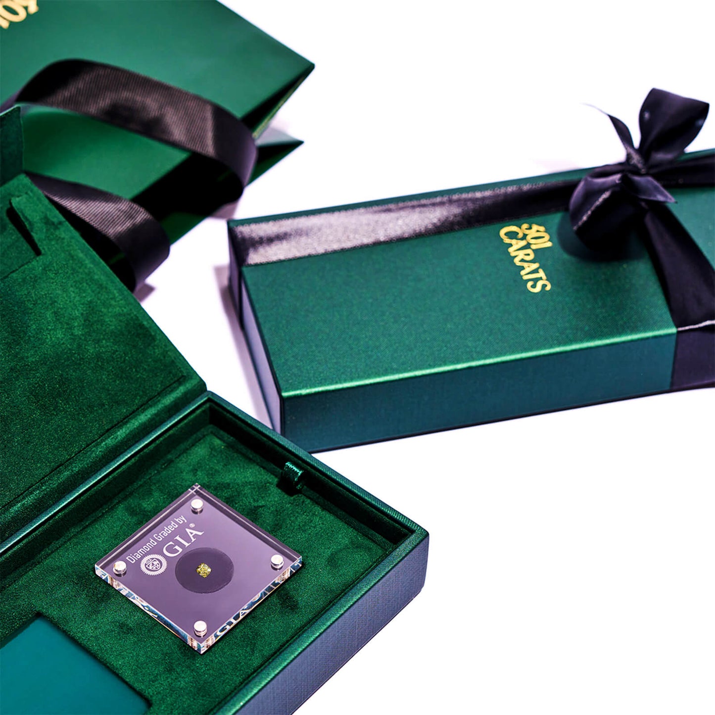 Diament Prezentowy Fancy Yellow 0,30 ct